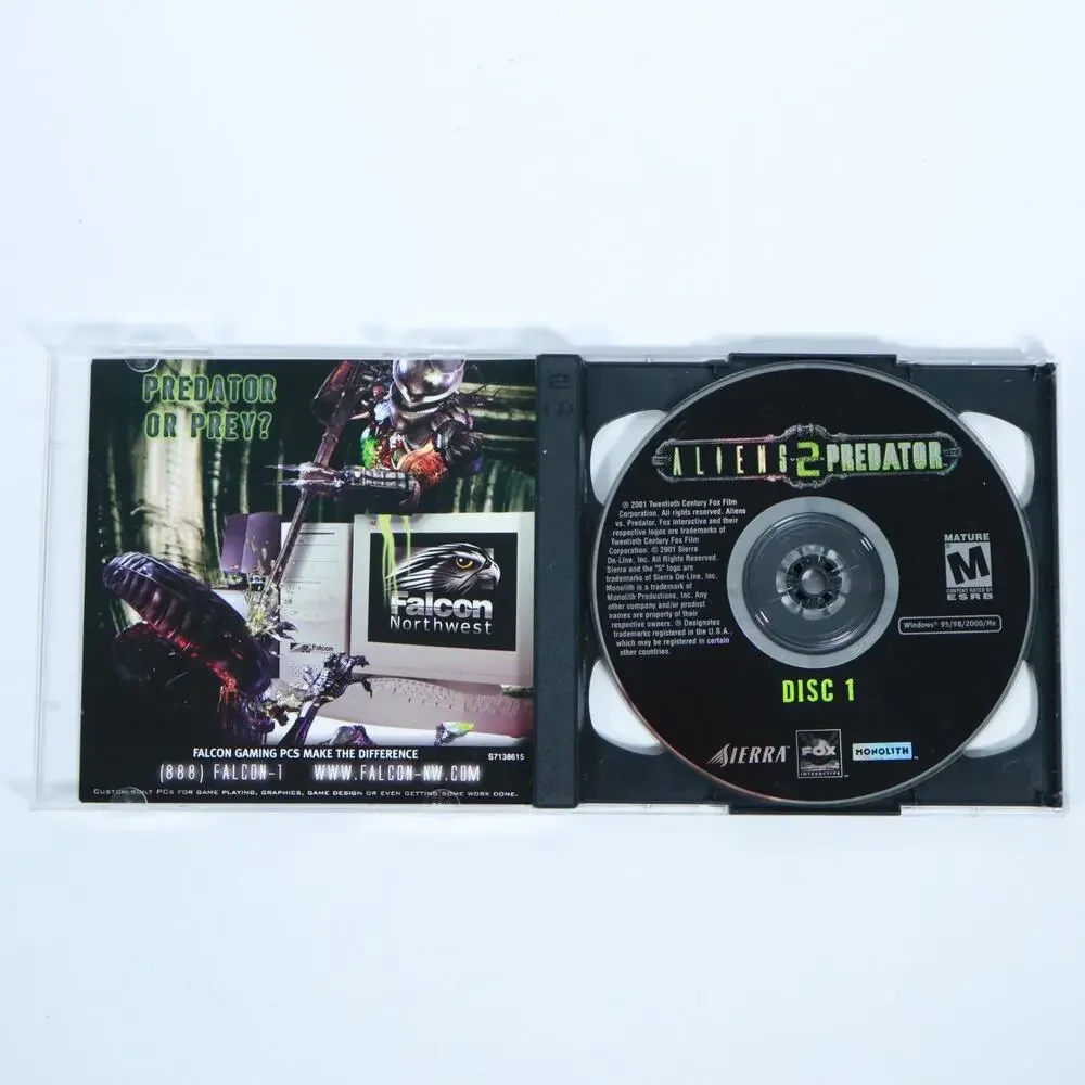 Aliens versus Predator 2 PC CD computer game (Alien vs Predator 2)